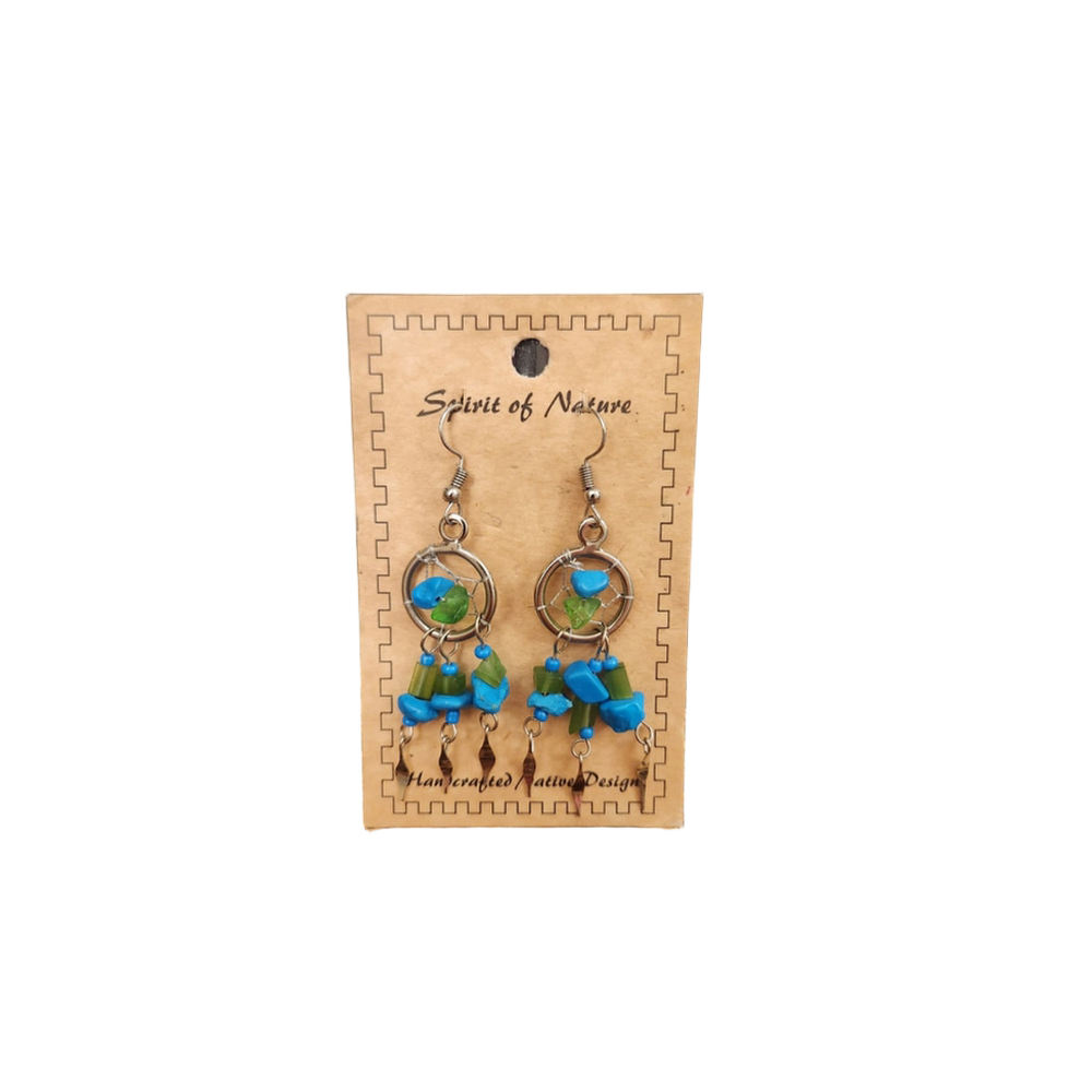 Spirit of Nature Dreamcatcher Dangle Earrings